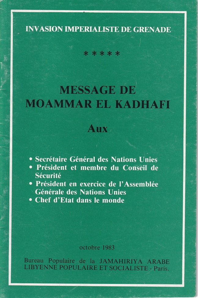 Message de Moammar el Kadhafi